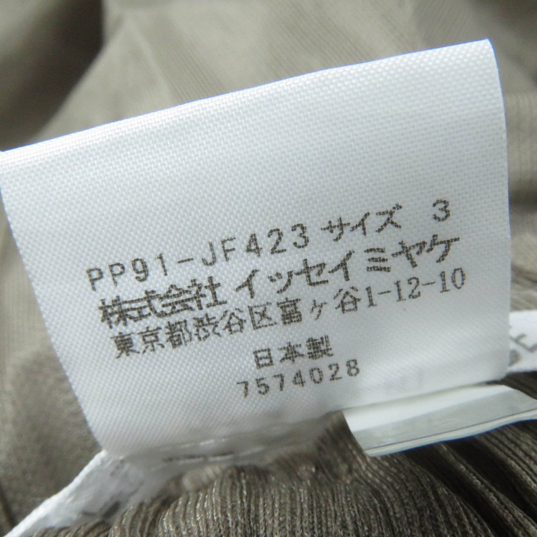 PLEATS PLEASE Saruel pants PP91-JF423 Main: 100% polyester Brown type Women 3 Used Authentic