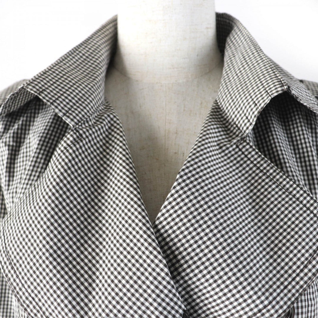 BURBERRY BLACK LABEL trench coat cotton Black Women 38 Used Authentic