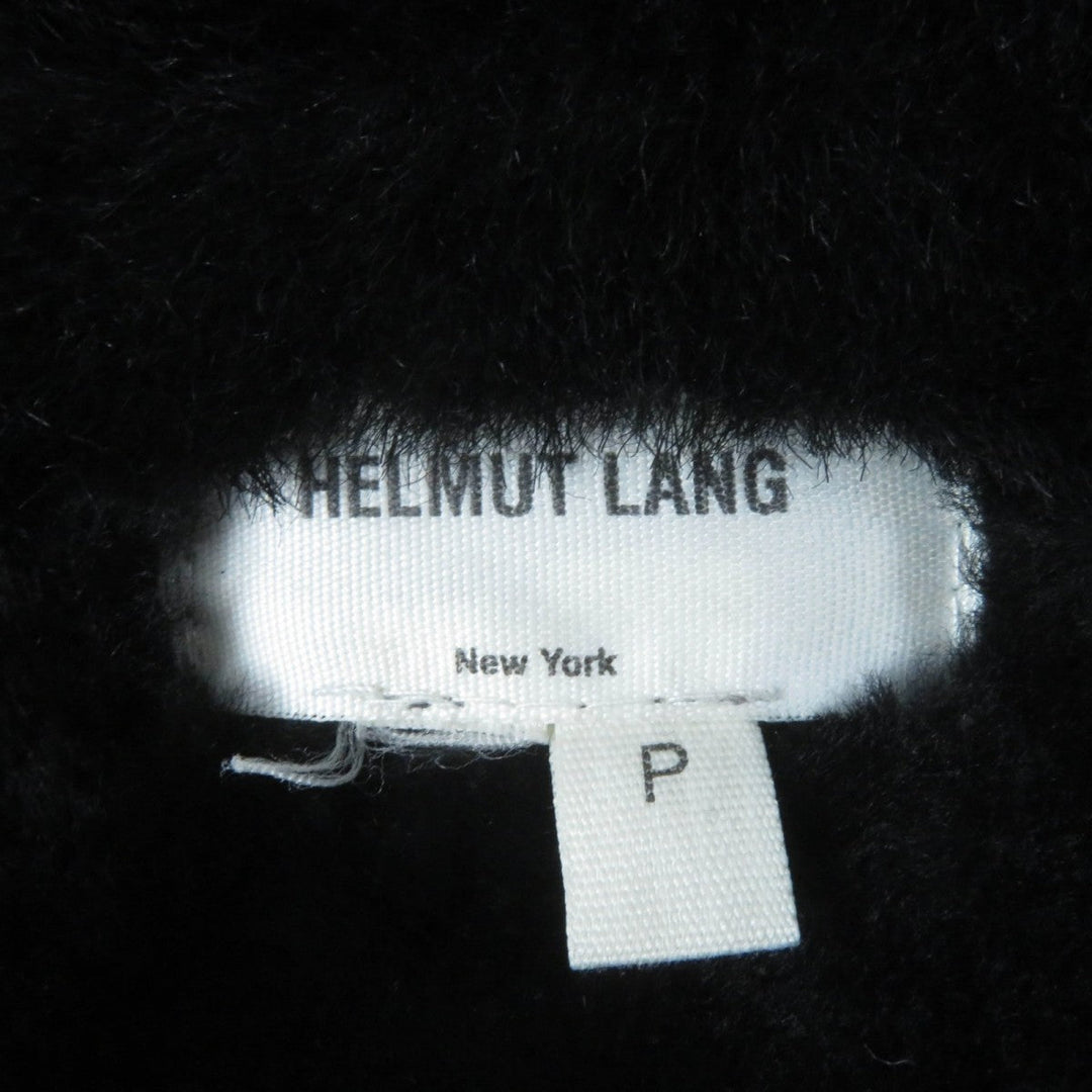 HELMUT LANG Mouton jacket Main: Sheep leather black Women Used Authentic