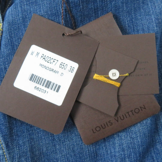 LOUIS VUITTON Denim pants Main: 100% cotton Indigo Women 38 Used Authentic