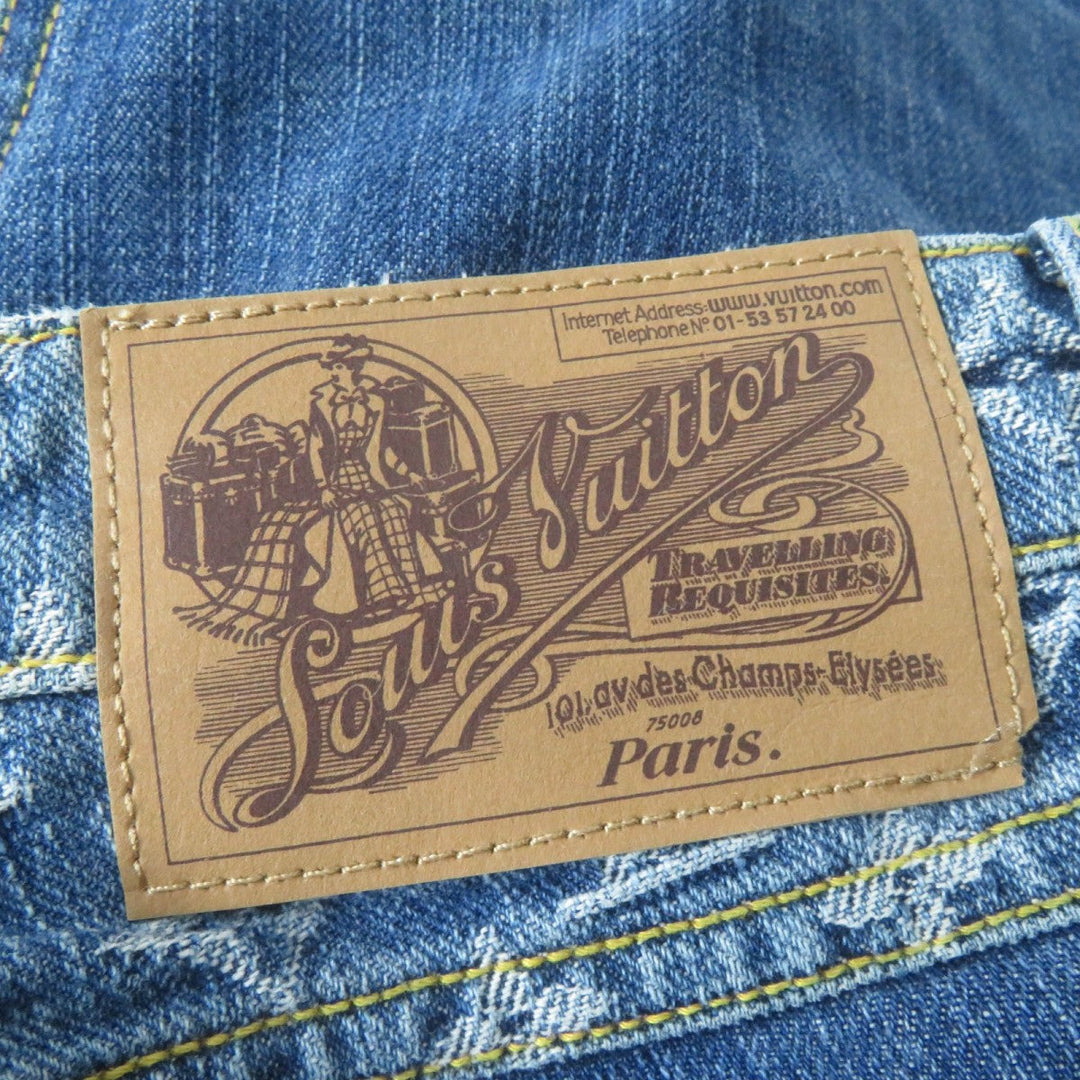 LOUIS VUITTON Denim pants Main: 100% cotton Indigo Women 38 Used Authentic
