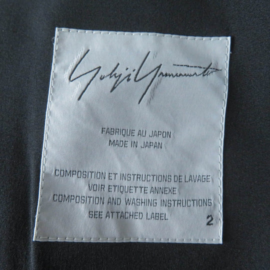 Yohji Yamamoto one piece FM-D13-406 Main: 100% silk, Filling: 100% polyester, Lining: 100% silk, Part: 100% silk black Women 2 Used Authentic