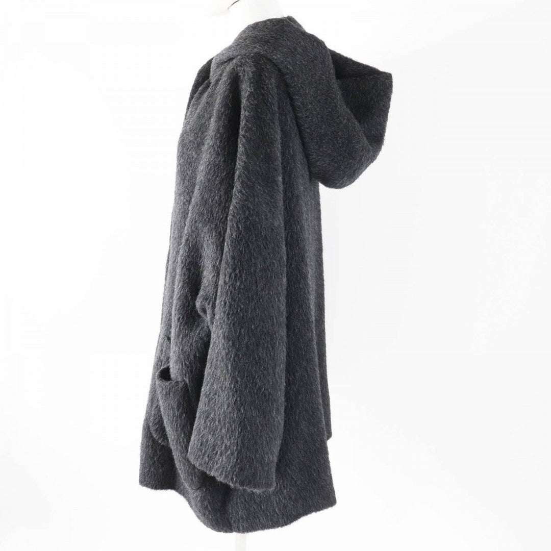 GUCCI coat Main: 100% alpaca, Lining: 100% rayon Charcoal gray Women 40 Used Authentic
