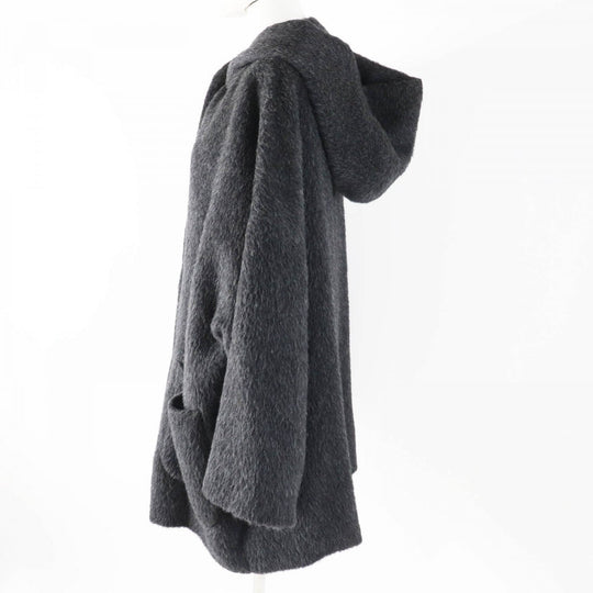 GUCCI coat Main: 100% alpaca, Lining: 100% rayon Charcoal gray Women 40 Used Authentic