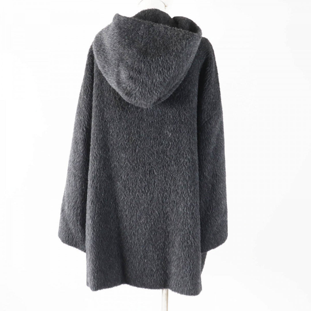 GUCCI coat Main: 100% alpaca, Lining: 100% rayon Charcoal gray Women 40 Used Authentic