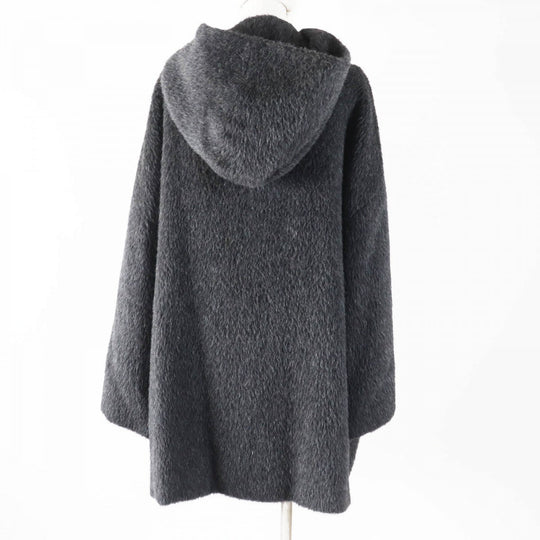 GUCCI coat Main: 100% alpaca, Lining: 100% rayon Charcoal gray Women 40 Used Authentic