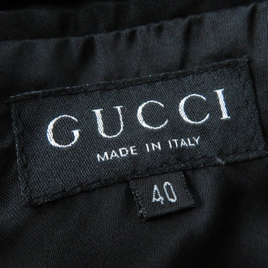 GUCCI coat Main: 100% alpaca, Lining: 100% rayon Charcoal gray Women 40 Used Authentic