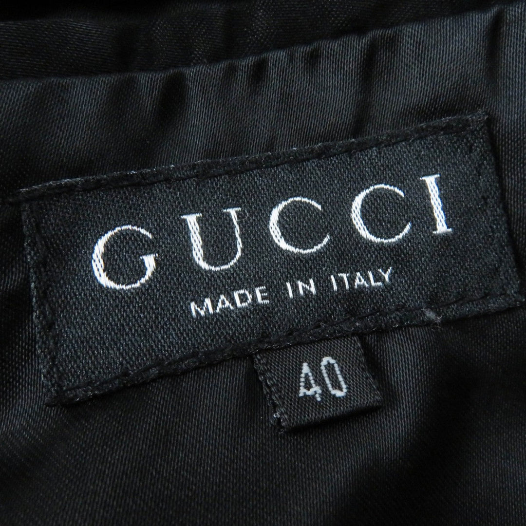 GUCCI coat Main: 100% alpaca, Lining: 100% rayon Charcoal gray Women 40 Used Authentic