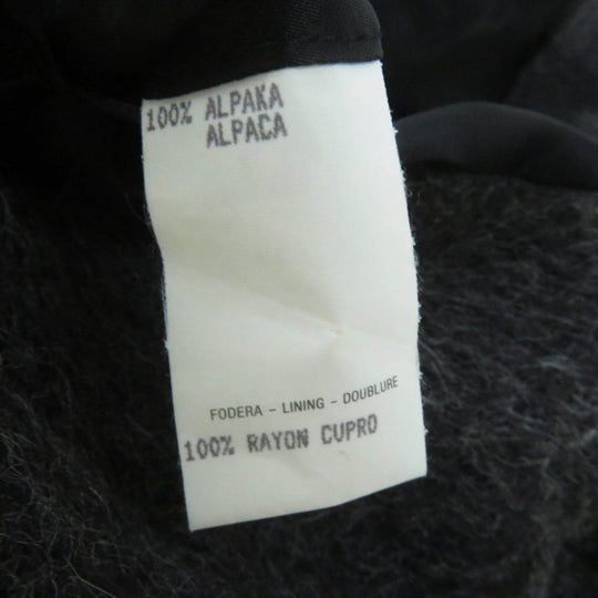 GUCCI coat Main: 100% alpaca, Lining: 100% rayon Charcoal gray Women 40 Used Authentic
