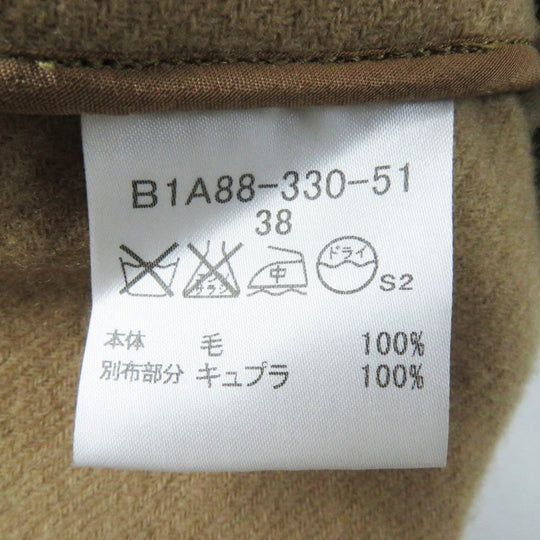 BURBERRY LONDON trench coat B1A88-330-51 Main: 100% cotton, Leather part: cowhide, Lining: cotton, Sleeve lining: cupra, Liner: 100% wool beige Women 38 Used Authentic