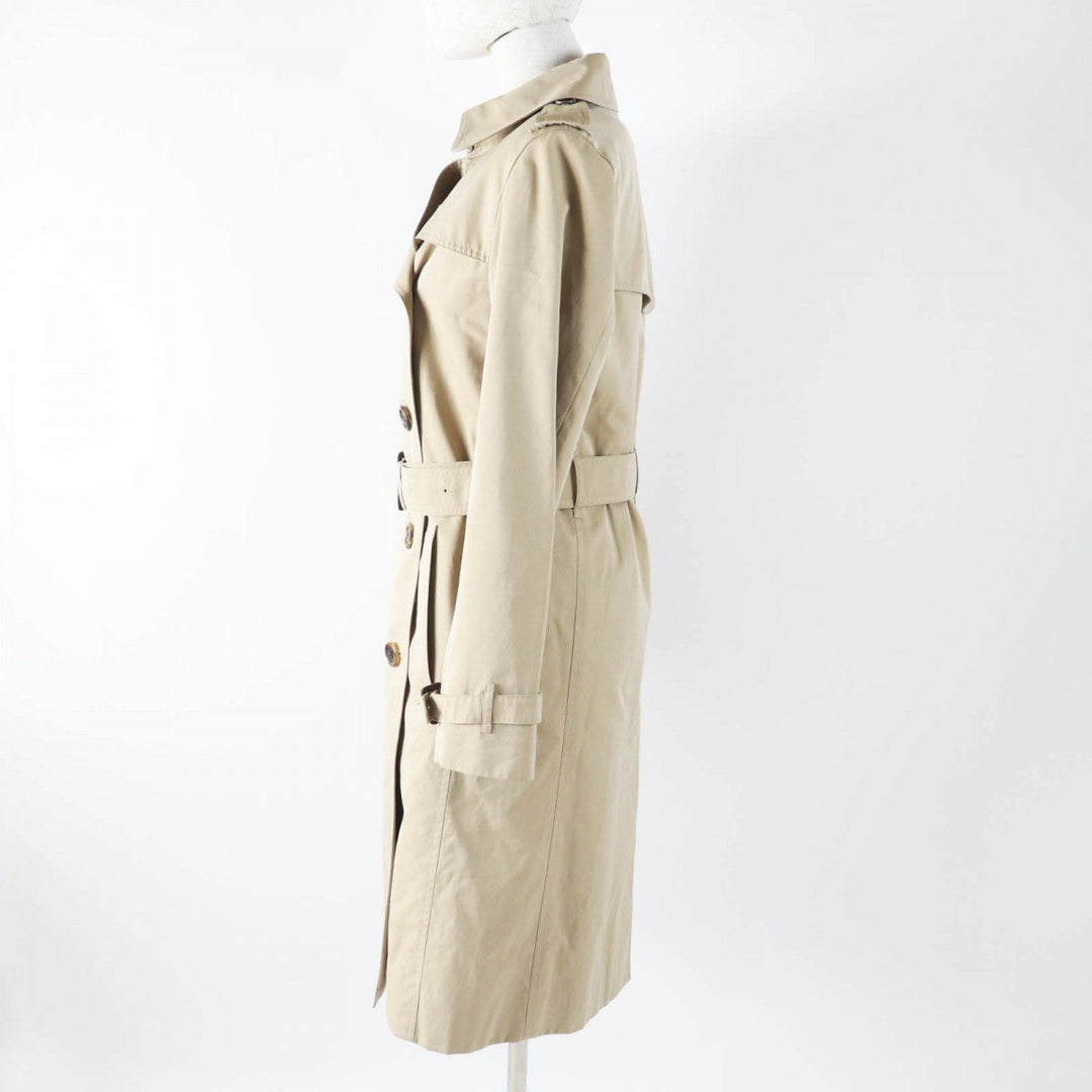 BURBERRY LONDON trench coat B1A88-330-51 Main: 100% cotton, Leather part: cowhide, Lining: cotton, Sleeve lining: cupra, Liner: 100% wool beige Women 38 Used Authentic