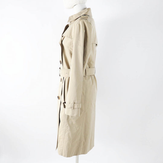 BURBERRY LONDON trench coat B1A88-330-51 Main: 100% cotton, Leather part: cowhide, Lining: cotton, Sleeve lining: cupra, Liner: 100% wool beige Women 38 Used Authentic