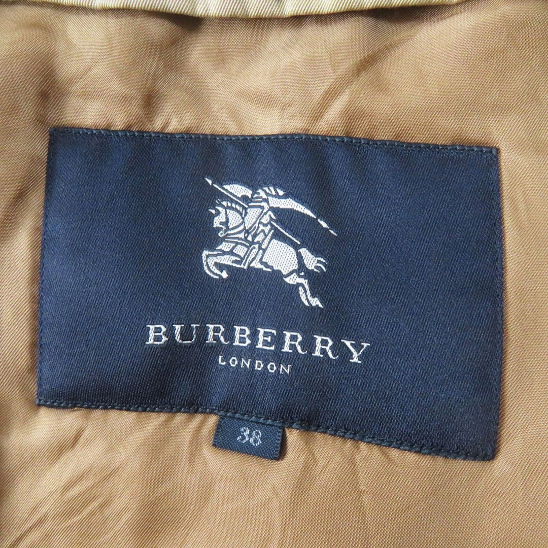 BURBERRY LONDON trench coat B1A88-330-51 Main: 100% cotton, Leather part: cowhide, Lining: cotton, Sleeve lining: cupra, Liner: 100% wool beige Women 38 Used Authentic