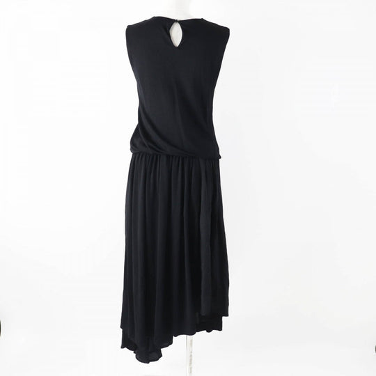 JIL SANDER one piece J04CT0010 Main: 82% rayon, Main: 18% nylon, Part: 95% rayon, Part: 5% polyurethane black Women 34 Used Authentic