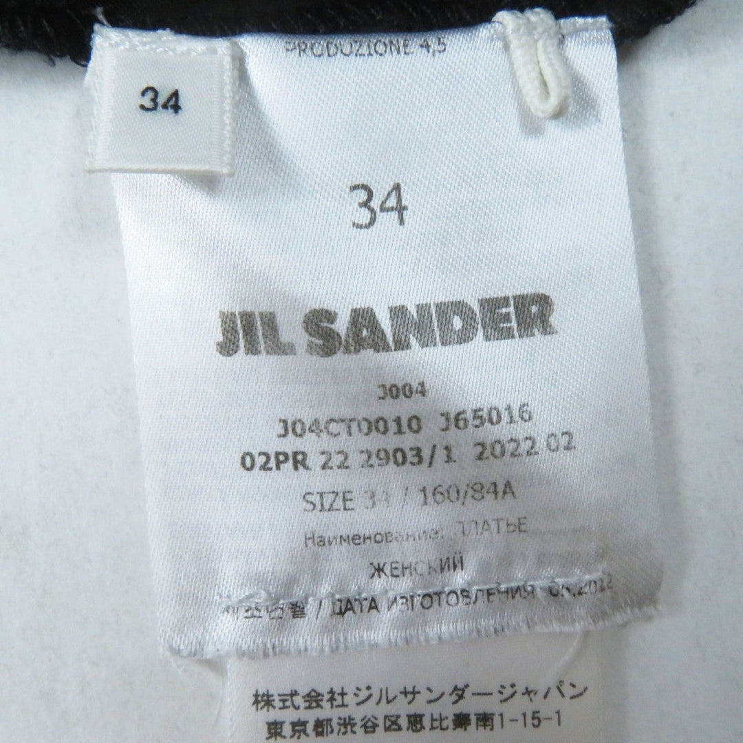 JIL SANDER one piece J04CT0010 Main: 82% rayon, Main: 18% nylon, Part: 95% rayon, Part: 5% polyurethane black Women 34 Used Authentic