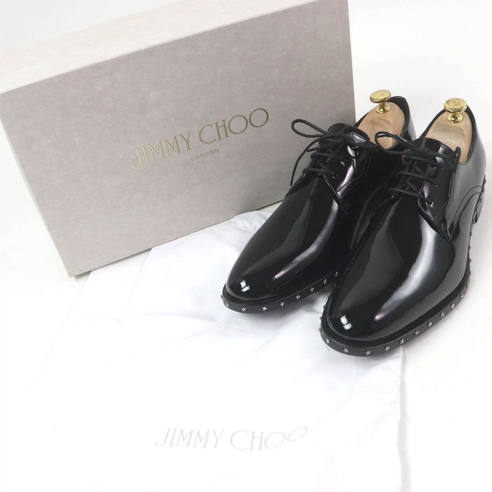 JIMMY CHOO Dress shoes Main: Patent leather black mens 43.5 Used Authentic