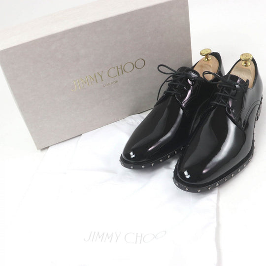 JIMMY CHOO Dress shoes Main: Patent leather black mens 43.5 Used Authentic