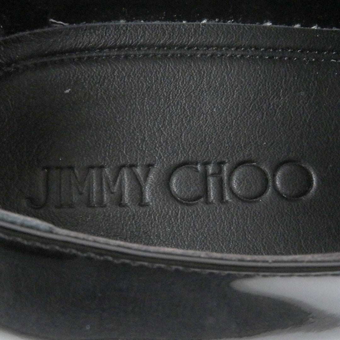 JIMMY CHOO Dress shoes Main: Patent leather black mens 43.5 Used Authentic