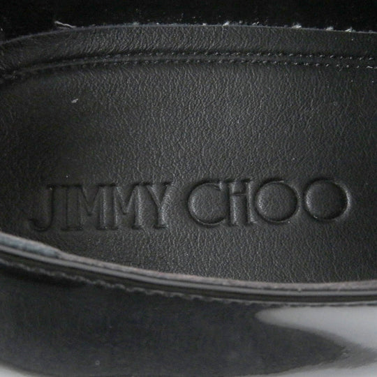 JIMMY CHOO Dress shoes Main: Patent leather black mens 43.5 Used Authentic