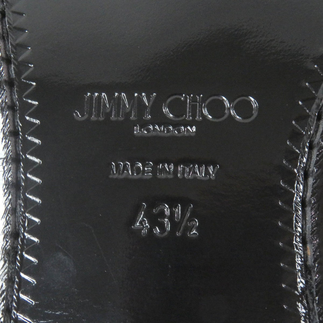 JIMMY CHOO Dress shoes Main: Patent leather black mens 43.5 Used Authentic
