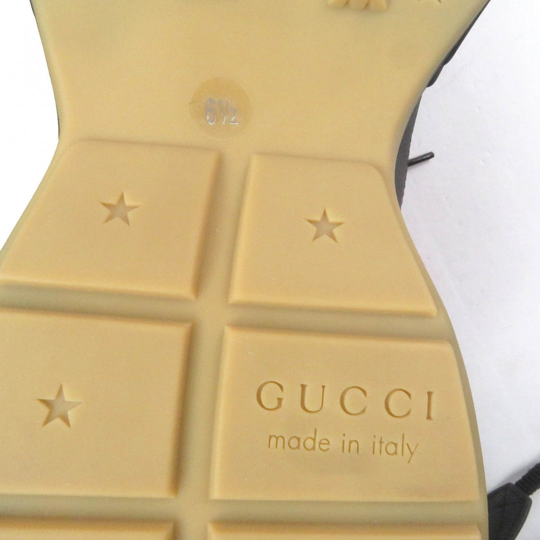 GUCCI Low cut sneakers 523609 Main: Leather black Ryton mens 6.5 Used Authentic