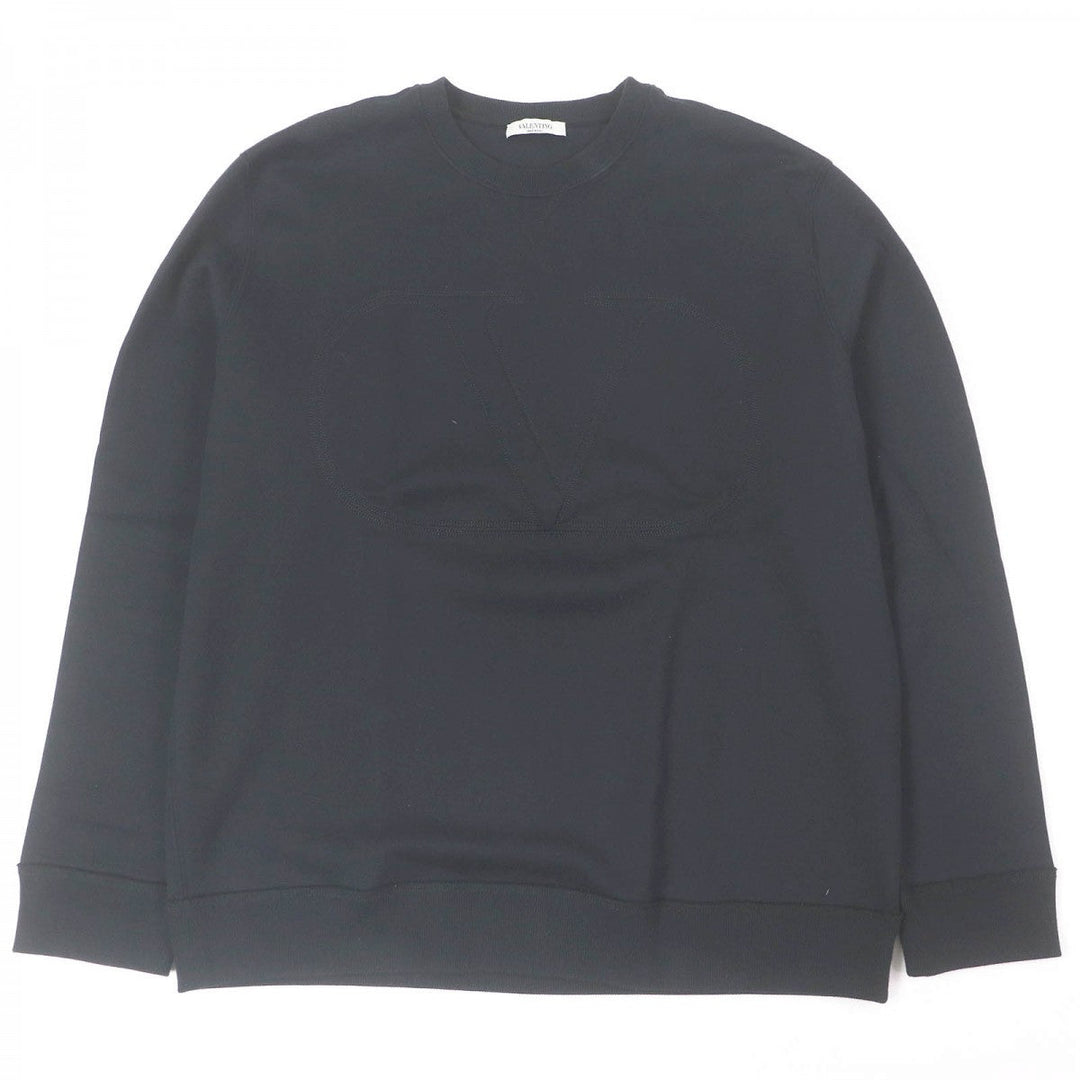 VALENTINO sweat Main: 94% cotton, Main: 6% nylon, Part: 96% cotton, Part: 4% polyurethane, Part: rayon black mens XL Used Authentic