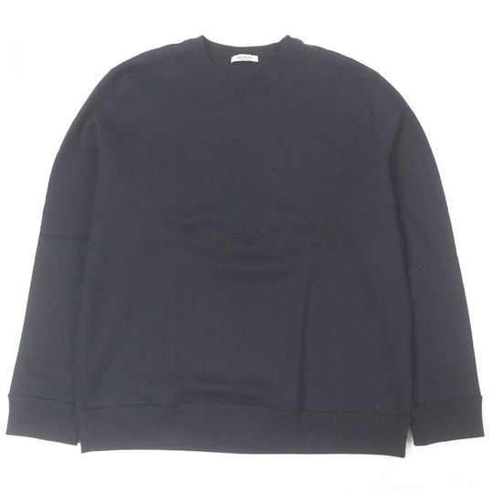 VALENTINO sweat Main: 94% cotton, Main: 6% nylon, Part: 96% cotton, Part: 4% polyurethane, Part: rayon black mens XL Used Authentic