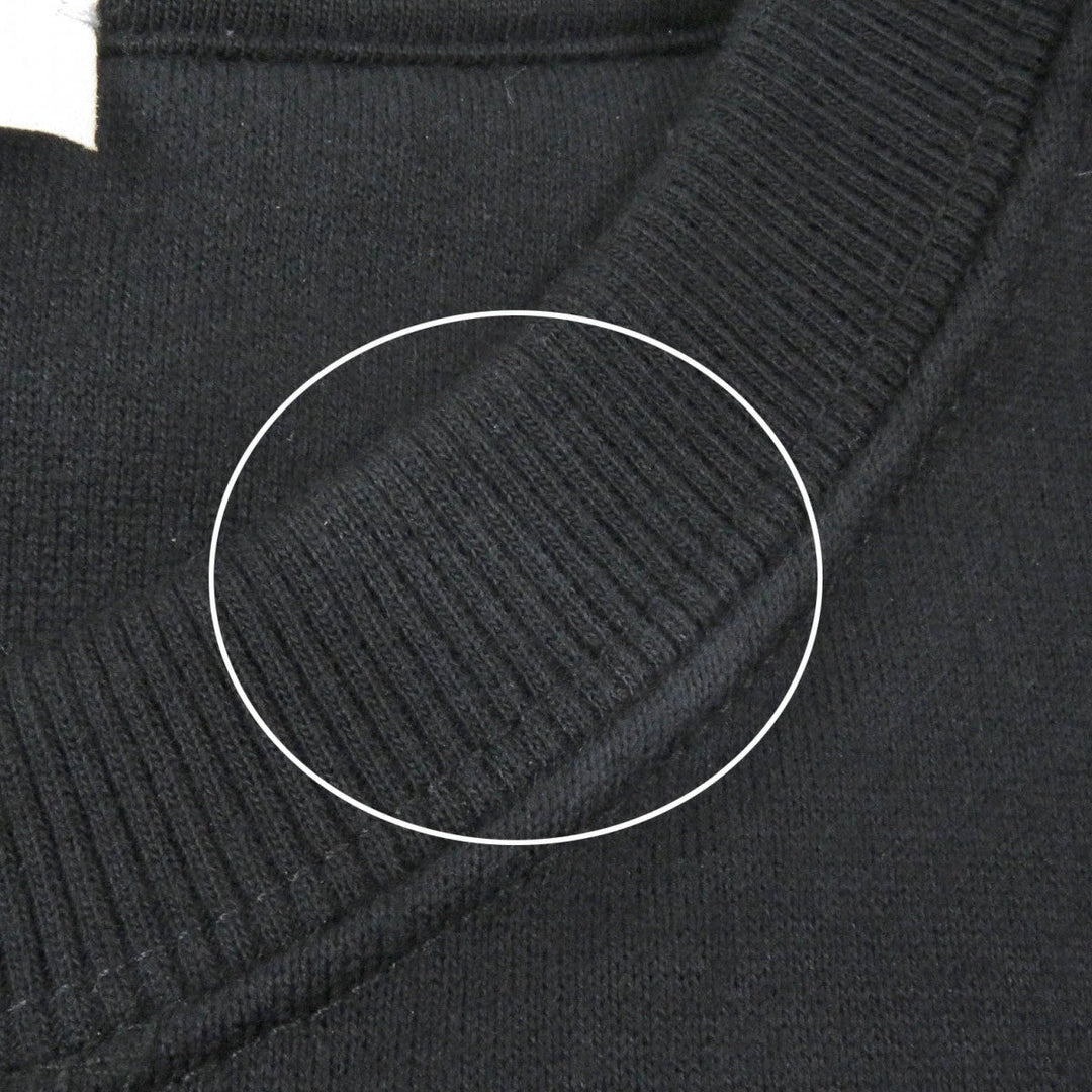 VALENTINO sweat Main: 94% cotton, Main: 6% nylon, Part: 96% cotton, Part: 4% polyurethane, Part: rayon black mens XL Used Authentic