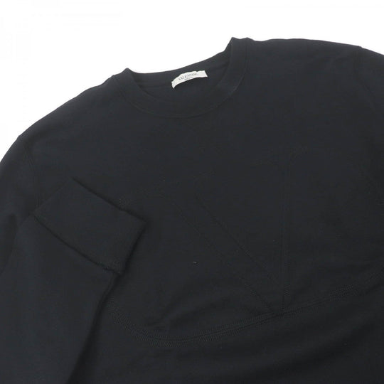 VALENTINO sweat Main: 94% cotton, Main: 6% nylon, Part: 96% cotton, Part: 4% polyurethane, Part: rayon black mens XL Used Authentic