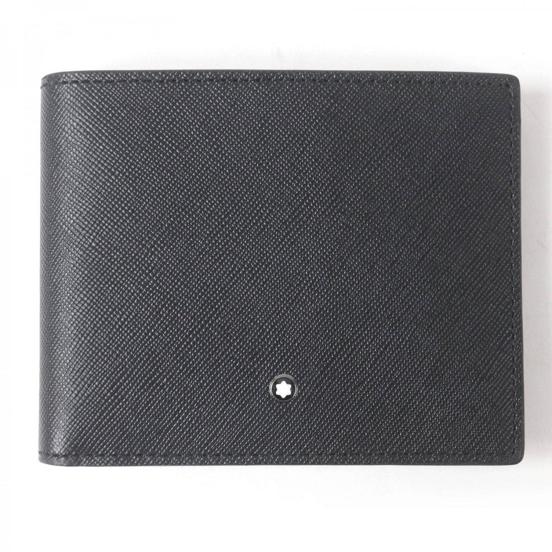 MONTBLANC Bill Compartment Main: Leather black Sartorial Wallet 6cc mens Used Authentic