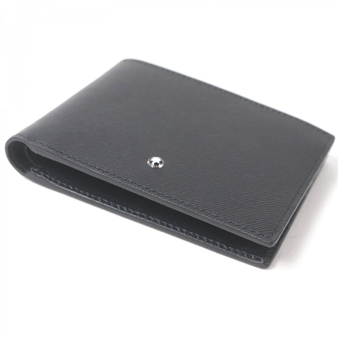 MONTBLANC Bill Compartment Main: Leather black Sartorial Wallet 6cc mens Used Authentic
