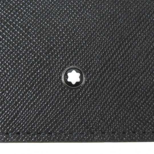 MONTBLANC Bill Compartment Main: Leather black Sartorial Wallet 6cc mens Used Authentic