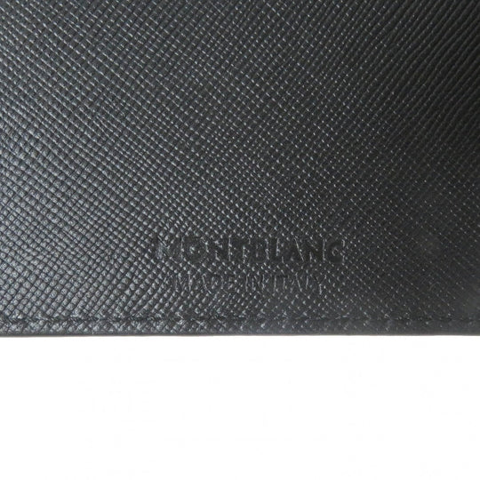 MONTBLANC Bill Compartment Main: Leather black Sartorial Wallet 6cc mens Used Authentic
