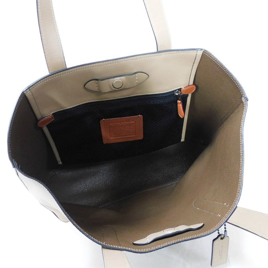 COACH Tote Bag C0240 Sanbarona Leather x Refined Calf Leather beige Logo embossing Gotham Tote 34