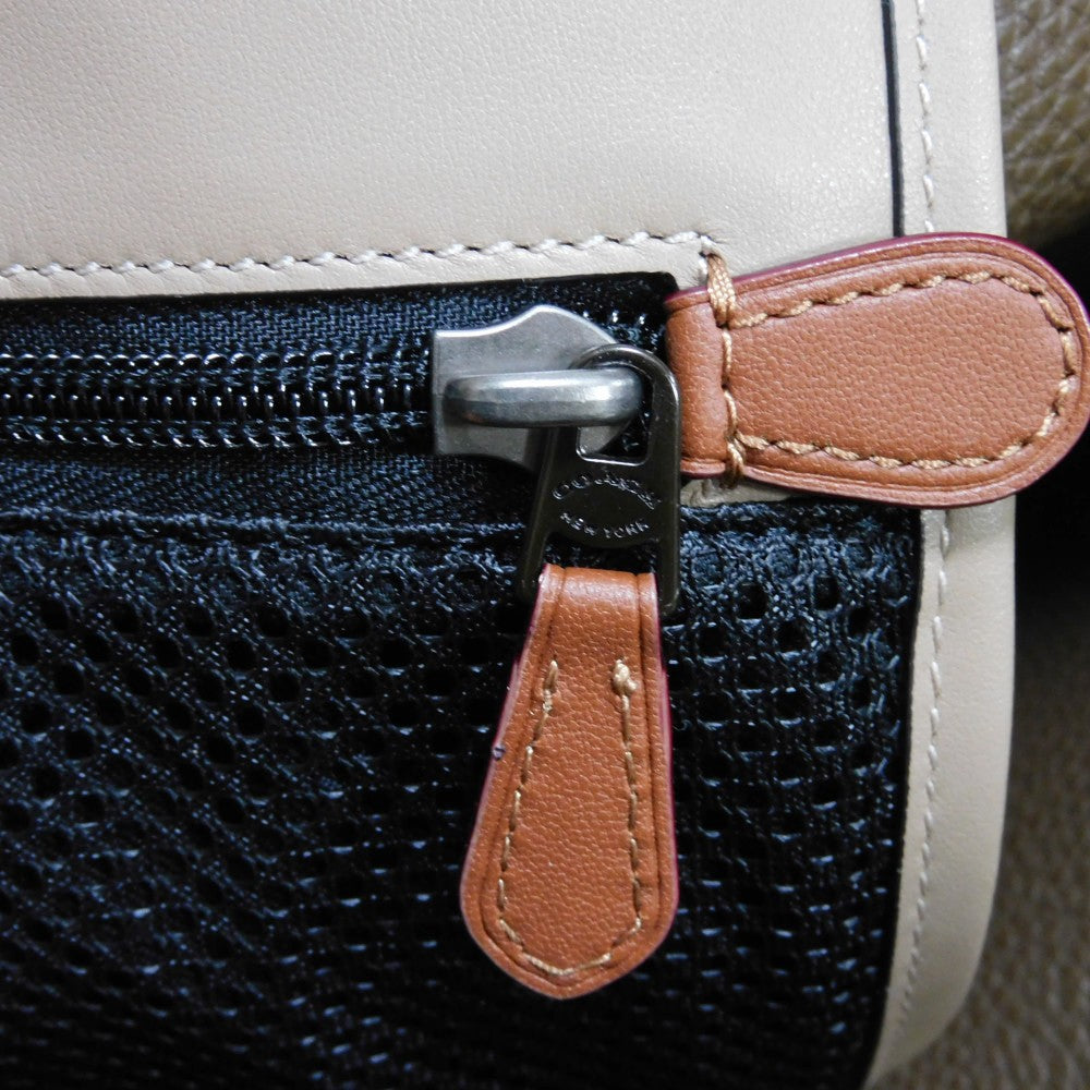 COACH Tote Bag C0240 Sanbarona Leather x Refined Calf Leather beige Logo embossing Gotham Tote 34