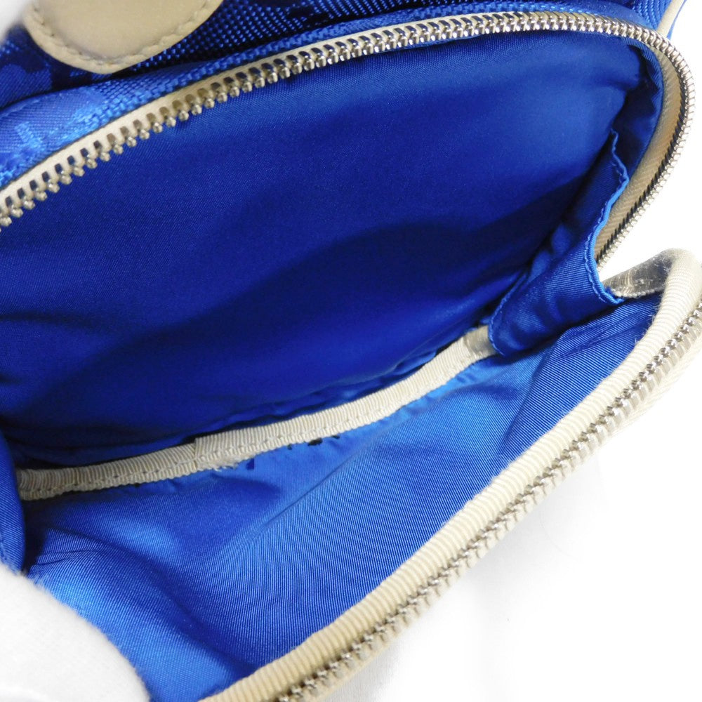GUCCI Shoulder Bag 625850 GG nylon x calf leather (embossed) blue GG nylon Off the Grid Crossbody