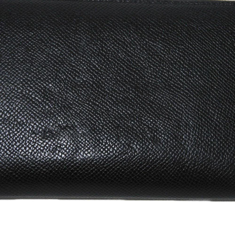 HERMES Long Wallet Purse Epsom , Barenia black King Tiger Fururi Azap Long Silk Inn