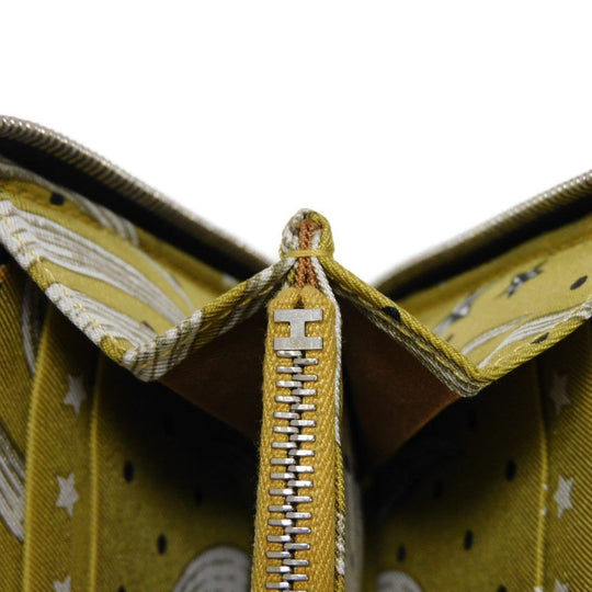 HERMES Long Wallet Purse Epsom , Barenia black King Tiger Fururi Azap Long Silk Inn