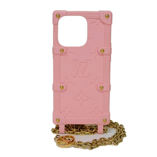 LOUIS VUITTON Other accessories M82082 TPU pink Monogram emboss Re-trunk iPhone 14 Pro