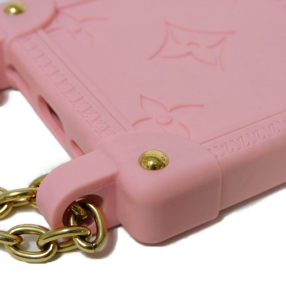 LOUIS VUITTON Other accessories M82082 TPU pink Monogram emboss Re-trunk iPhone 14 Pro