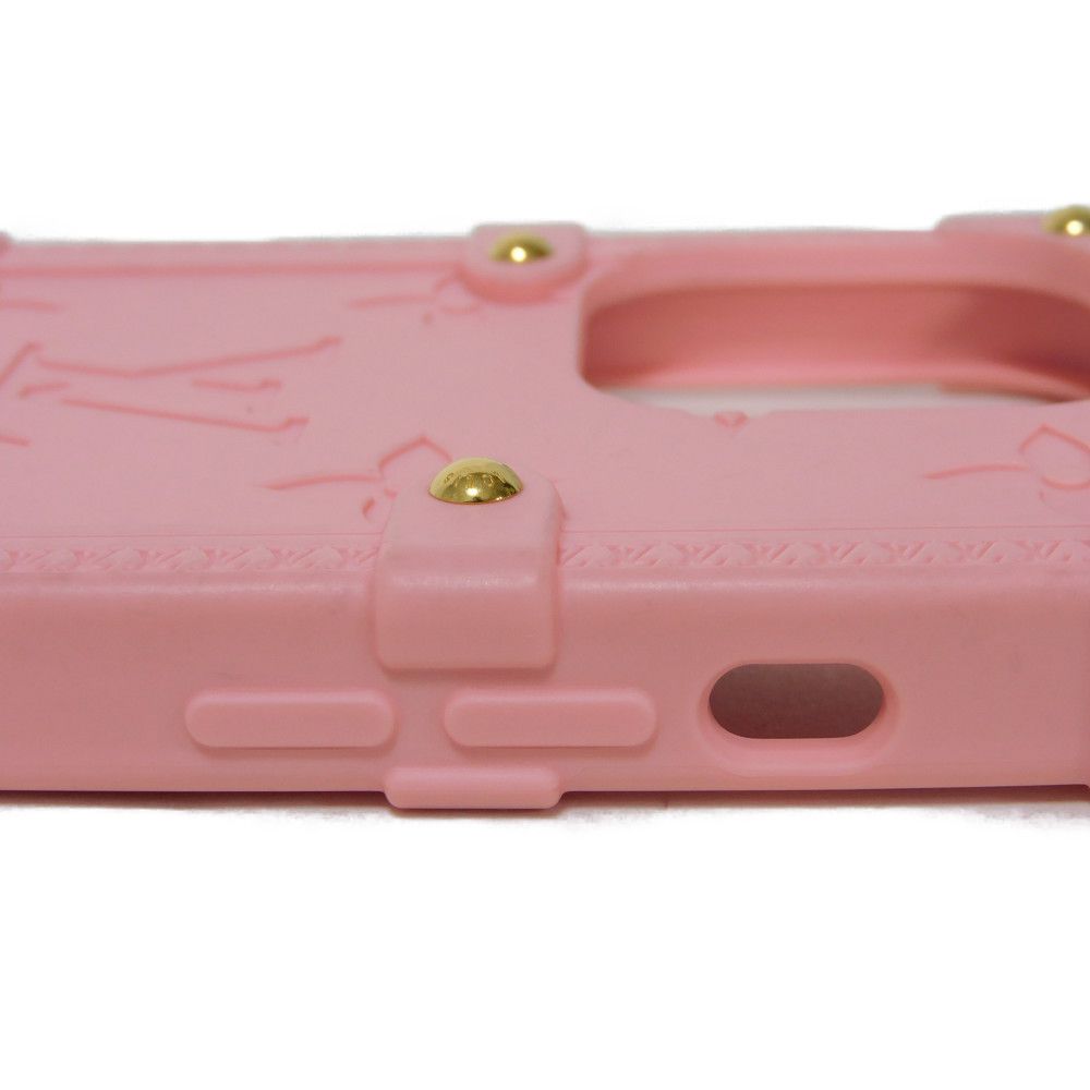 LOUIS VUITTON Other accessories M82082 TPU pink Monogram emboss Re-trunk iPhone 14 Pro