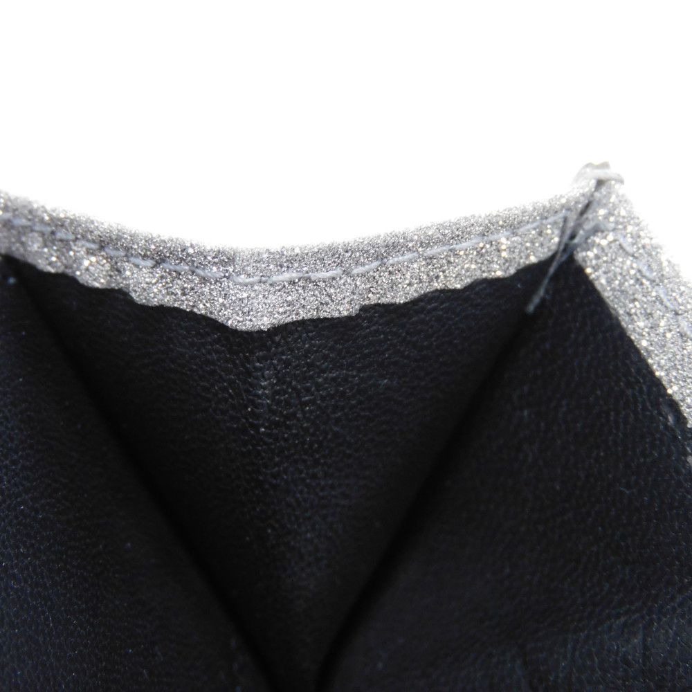 BALENCIAGA Tri-fold wallet 551921 0XV3N 8106 Polyurethane x polyester Silver New logo Everyday Mini Wallet