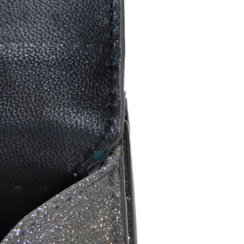 BALENCIAGA Tri-fold wallet 551921 0XV3N 8106 Polyurethane x polyester Silver New logo Everyday Mini Wallet