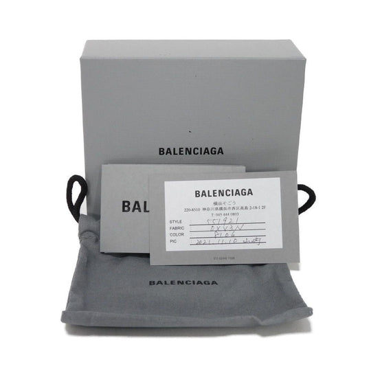 BALENCIAGA Tri-fold wallet 551921 0XV3N 8106 Polyurethane x polyester Silver New logo Everyday Mini Wallet