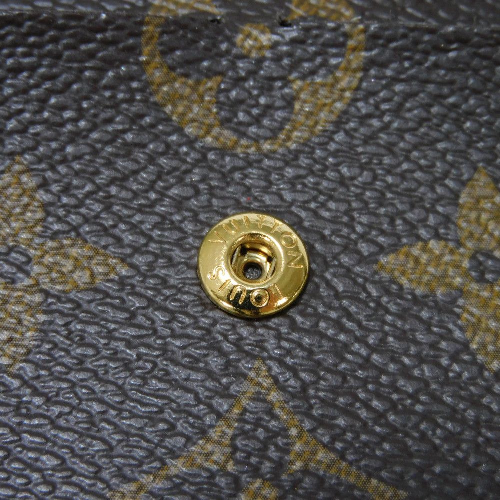 LOUIS VUITTON Long Wallet Purse M60698 Monogram canvas x grain leather Mimosa Monogram Portefeuille Emily