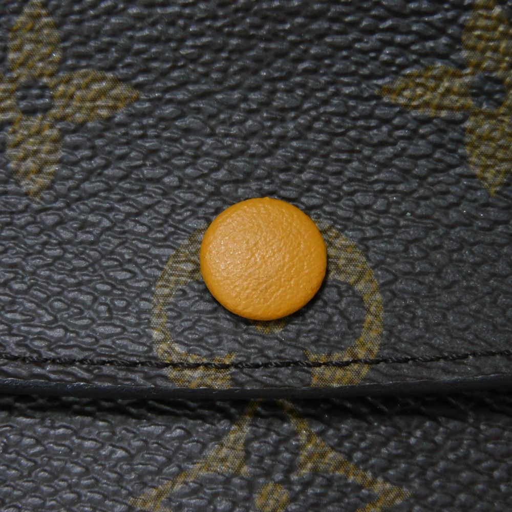 LOUIS VUITTON Long Wallet Purse M60698 Monogram canvas x grain leather Mimosa Monogram Portefeuille Emily