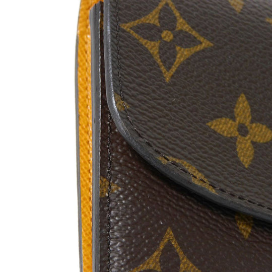 LOUIS VUITTON Long Wallet Purse M60698 Monogram canvas x grain leather Mimosa Monogram Portefeuille Emily