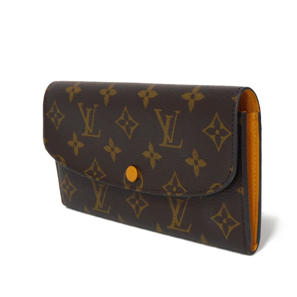 LOUIS VUITTON Long Wallet Purse M60698 Monogram canvas x grain leather Mimosa Monogram Portefeuille Emily