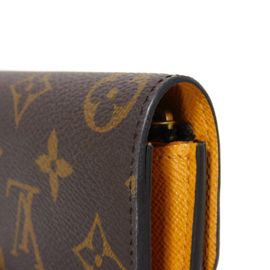 LOUIS VUITTON Long Wallet Purse M60698 Monogram canvas x grain leather Mimosa Monogram Portefeuille Emily