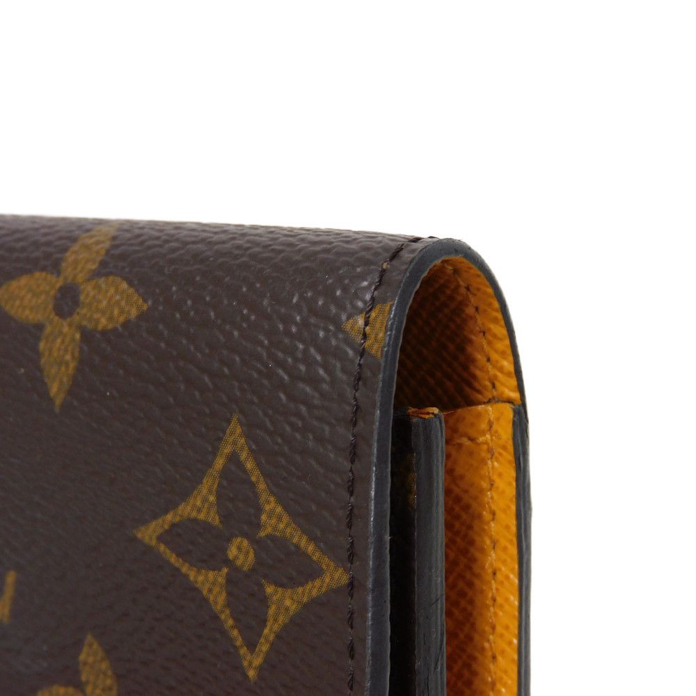 LOUIS VUITTON Long Wallet Purse M60698 Monogram canvas x grain leather Mimosa Monogram Portefeuille Emily
